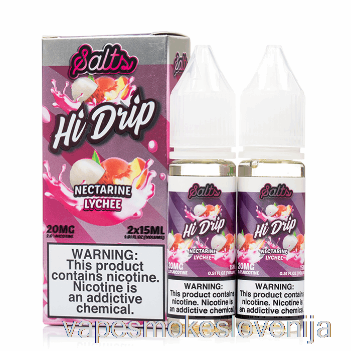 Vape Slovenija Nektarina Liči - Hi-drip Soli - 30ml 50mg